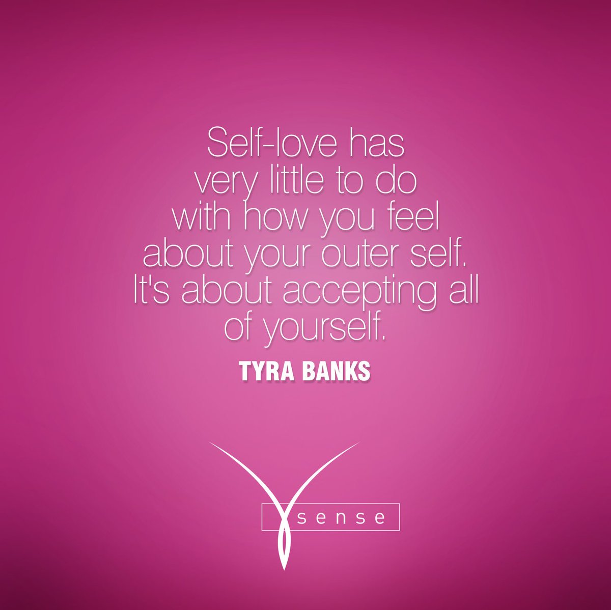 VSensePinay's tweet photo. This is how you love yourself, according to Tyra Banks 🌸 #VSensePinay #VSenseIntimateGel #TurnLifeOn https://t.co/XvyVn7QqEW
