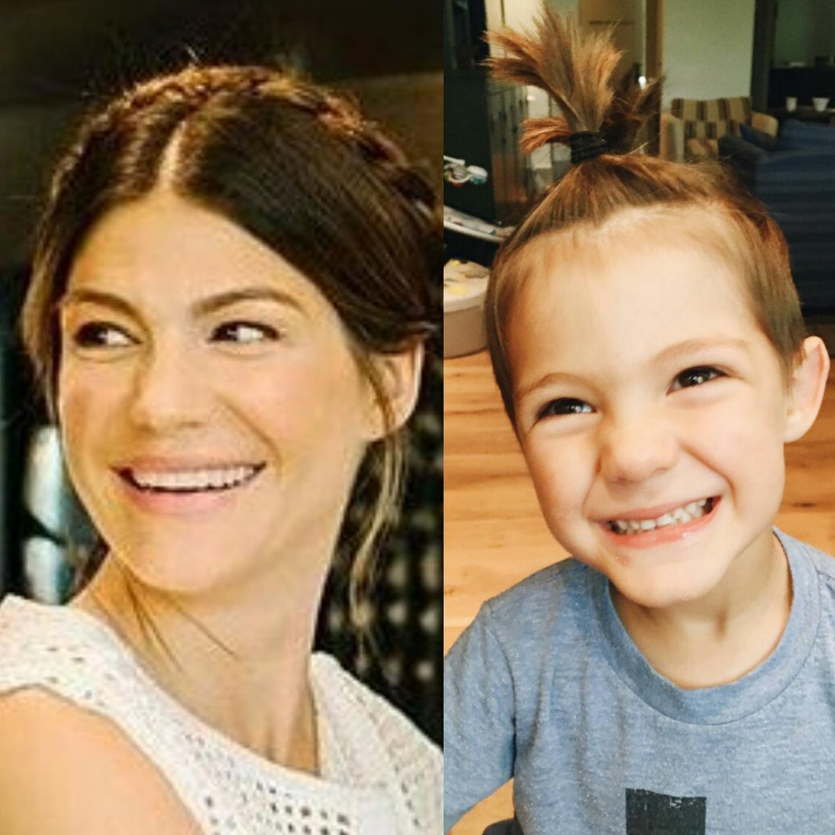 SaskiaKT's tweet photo. Shep looks so much like his beautiful Mom @realGpad! β€ He definitely has her eyes, smile & lips! β€ #ShepPadalecki #SPNFamily #SPNKids #SPN https://t.co/xtkVgPD2z1