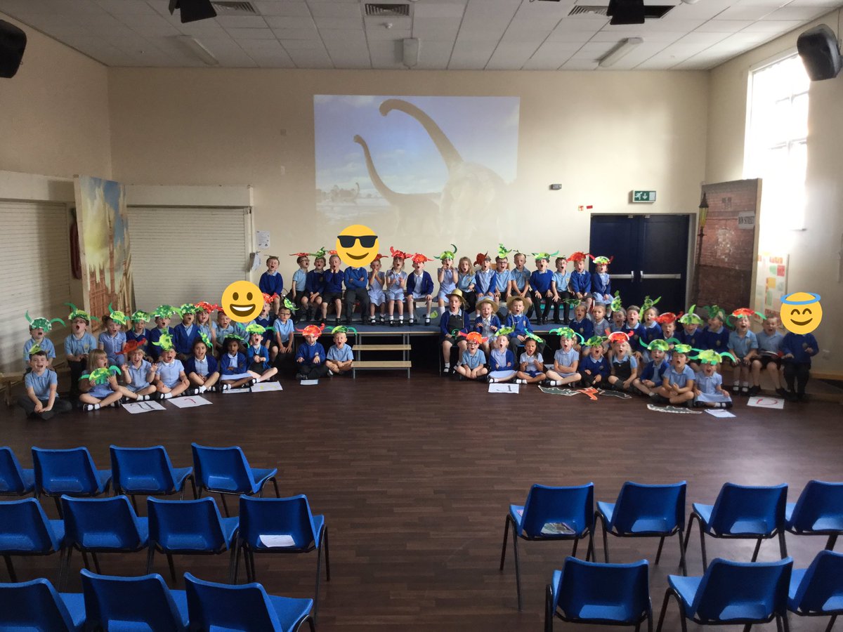 lstMissWaters's tweet photo. Wow! We are so proud of our reception children. An amazing #assembly about #dinosaurs and a real #showcase of how far they have come. #EYFS https://t.co/NdgITG4UKn