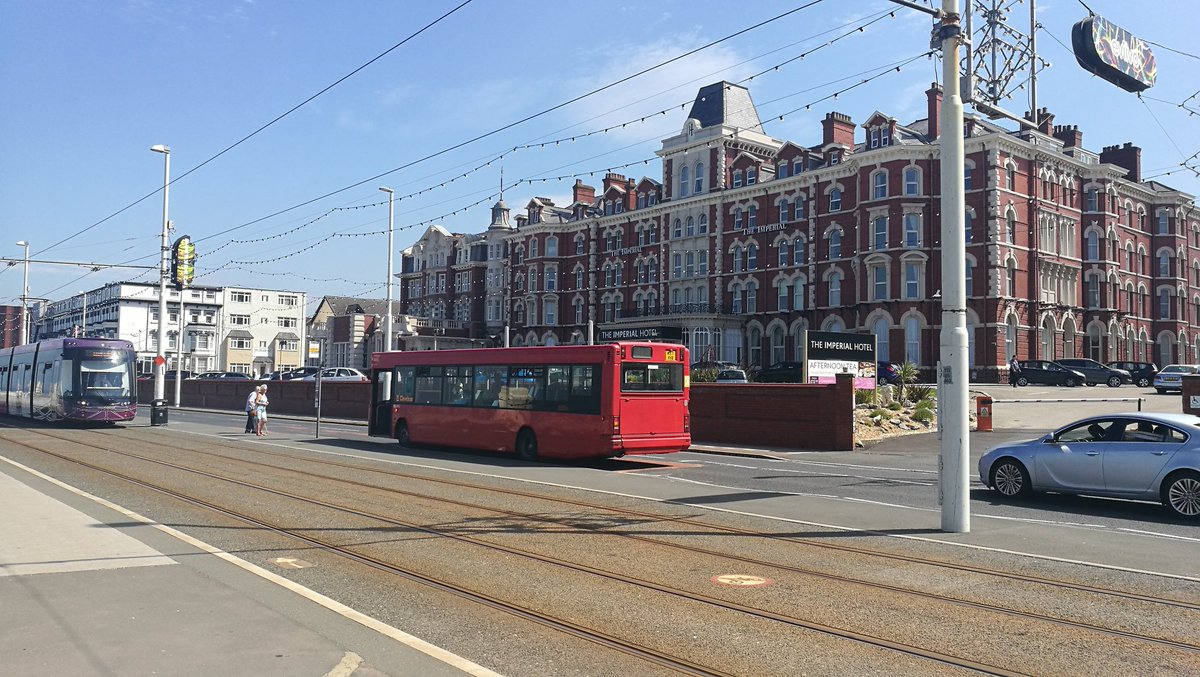 ImperialHotelUK's tweet photo. Did you know we had a tram and bus stop right outside ? @BPL_Transport #Blackpool #Trams #BusinessTravel https://t.co/SyWa9mkUgc