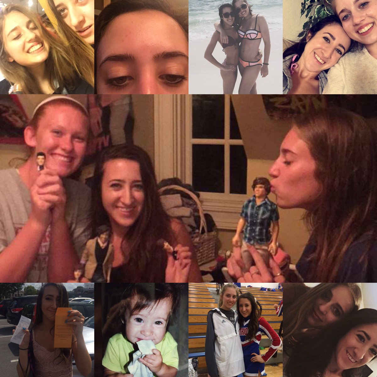 Harden20Sarah's tweet photo. Happy birthday to my bestie I hope you have the best day ever and hope you cringe as much as I do looking at these photos !! I love u💕 https://t.co/B0khdFadvx