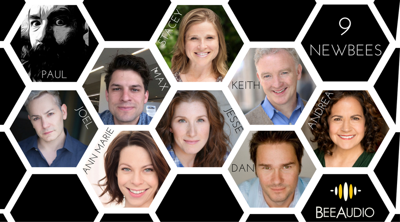 Meet our 9 #NewBee narrators
#DanLawson
<a href="/staceyglemboski/">Stacey Glemboski</a>
<a href="/joelfroomkin/">Joel Froomkin</a>
@keithleo
#AndreaGallo
#PaulBrion
<a href="/jessevnyc/">Jesse Vilinsky</a>
#MaxBelz
@AnnMarieGideon
