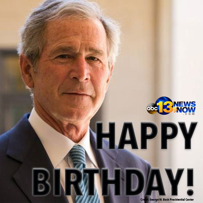 Happy 71st birthday to former President George W. Bush! Join us in wishing our 43rd president a very happy birthday! 