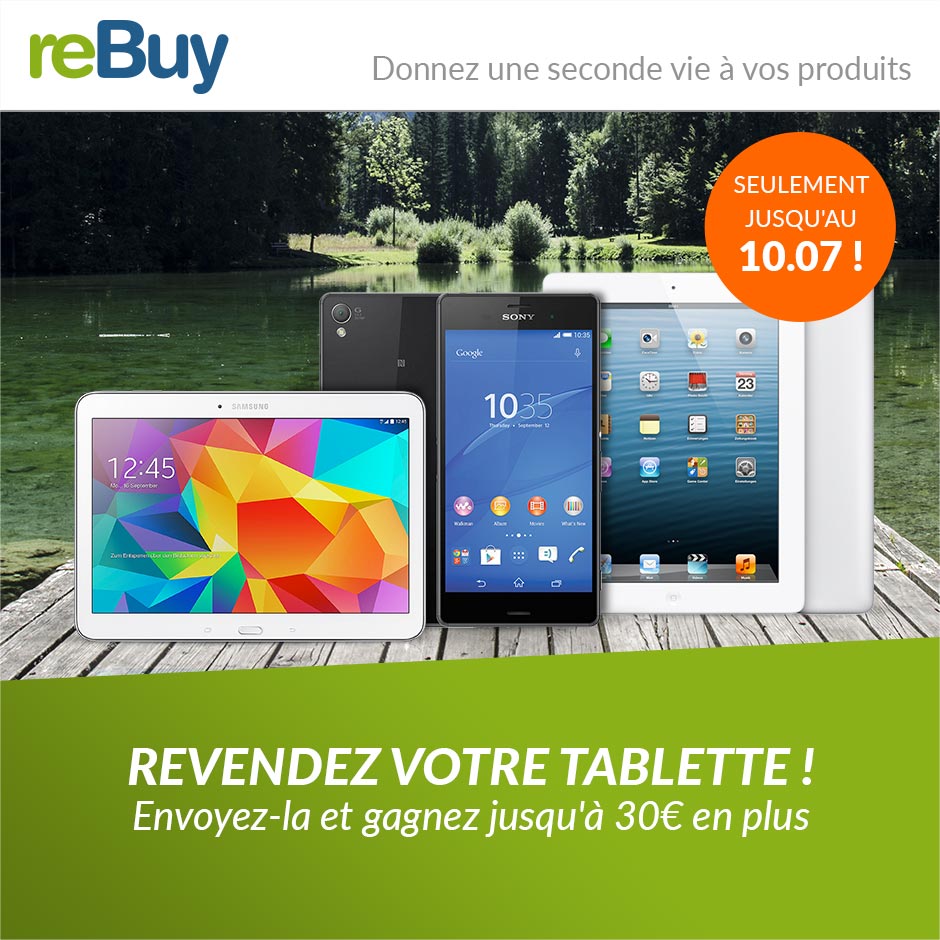 Séparez-vous de vos anciennes tablettes à prix premium grâce à notre offre spéciale ! goo.gl/fck6RP