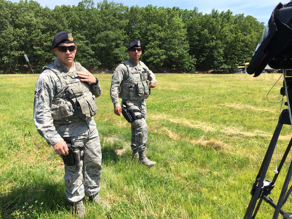 Security at <a href="/Hanscom_AFB/">Hanscom AFB</a> tells us we need to get farther away for our safety. #wcvb