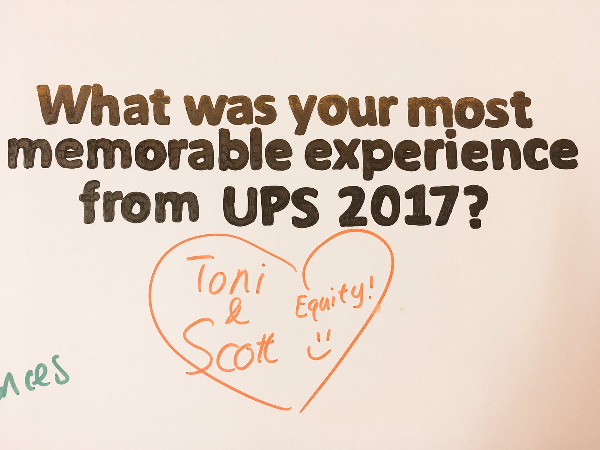 Already some fond memories created at #UofTUPS #equity