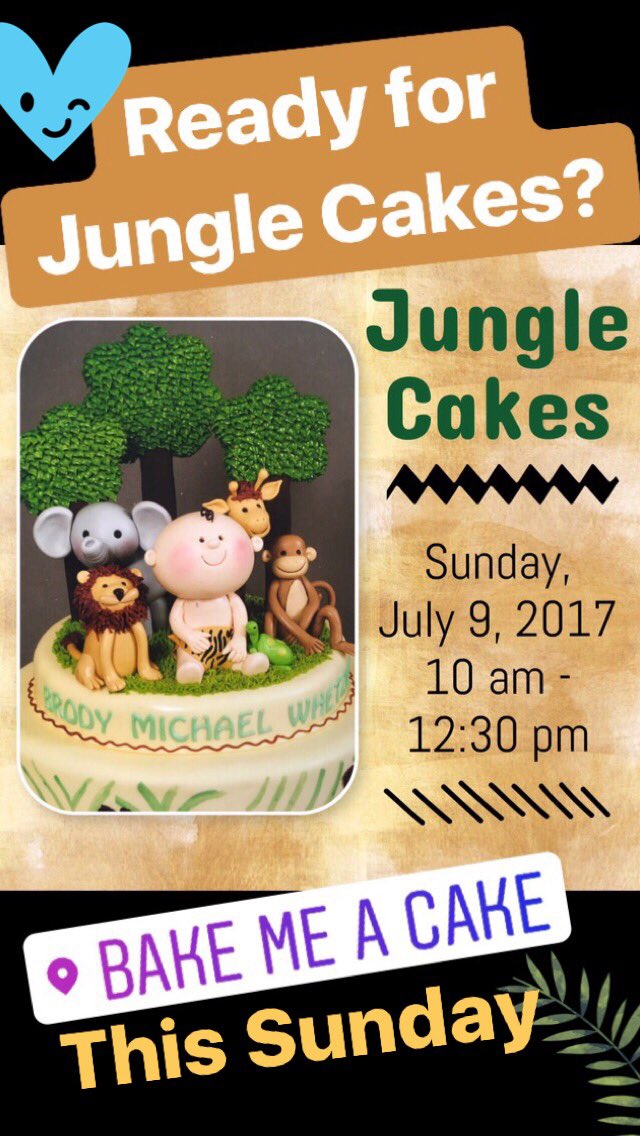 orlandobakery's tweet photo. Ready for Jungle Cakes Demo? #cakedemo https://t.co/TlgCZScilA