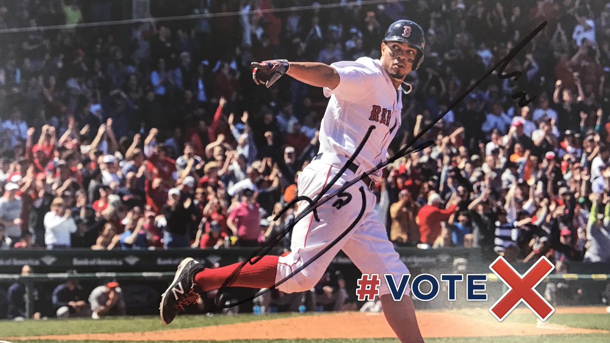 RedSox's tweet image. Signed photos? Yes please! 

Retweet now for a chance to win! 
Remember to #VoteX &amp;amp; #VoteKB! ❌