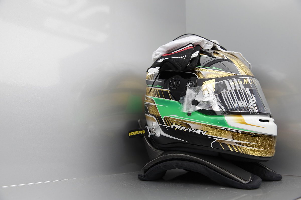 Formula_EM_'s tweet photo. Favourite photos of R05 Norisring: The helmet of @TeamMotopark driver @KeyvanAndres. #FIAF3 https://t.co/dugd5dvyfl