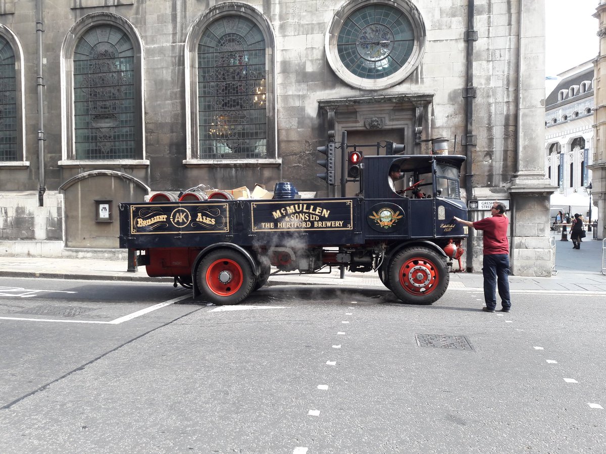 Throwback Thursday, you don't see many steam powered beer delivery lorries these days!