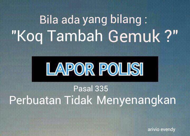 Mumpung lagi tren sensi lalu lapor polisi, jangan tanggung-tanggung....