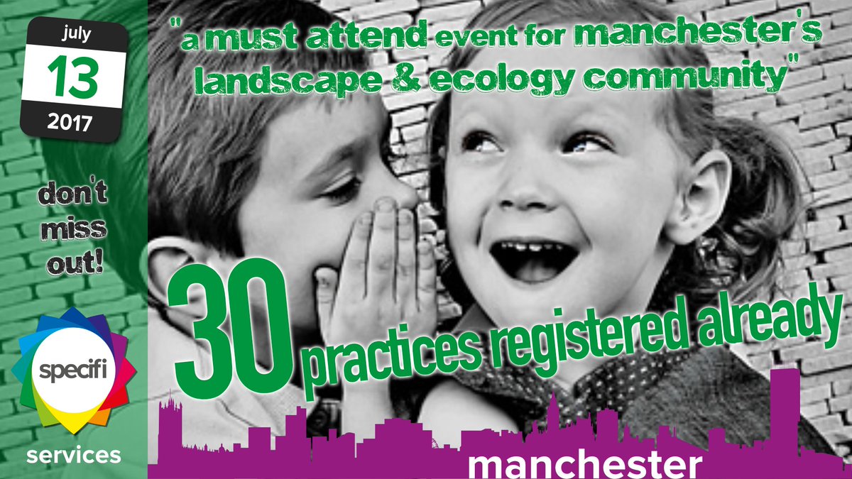 specifiLS's tweet image. There is just 1 week to go 'til our 'Landscape' event in Manchester. Don't miss out! For details &amp;amp; to book visit: bit.ly/2bVgmIR