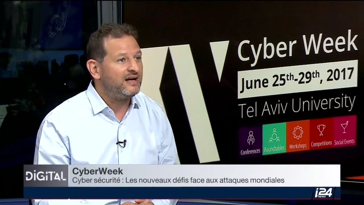 cyrilcs's tweet image. Retour sur la Cyberweek en #Israel, interview sur i24news
VIDEO ICI : dai.ly/x5s3boy?start=…
#CyberSecurity #Mossad #STARTUP