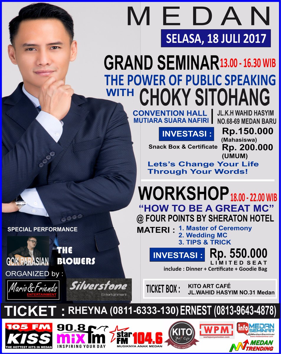 dihadiri oleh Puteri Indonesia 2017 dari SumateraUtara #seminar #workshop #publicspeaking #chokysitohang #eventmedan #acaramedan #hutmedan