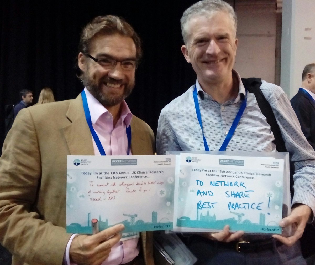 NIHR_UKCRFN's tweet image. .@profnickwebb and Andrew Wardley from @ManchesterCRF share their #crfconf17 message @CMFT_Research @TheChristieNHS