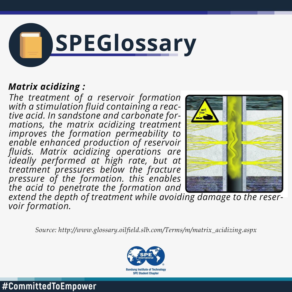 speitbsc's tweet photo. SPEGlossary - Matrix Acidizing

#CommittedToEmpower https://t.co/JleflZnE7J