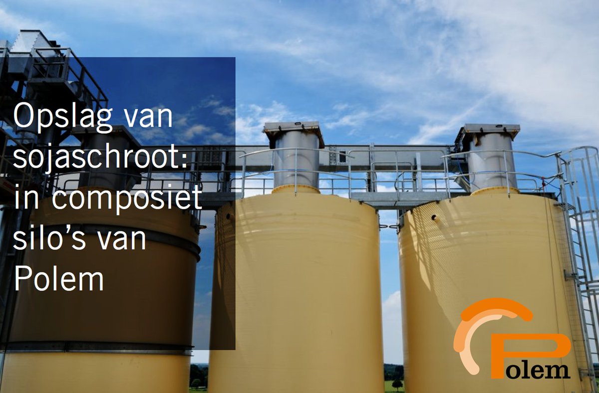 InfoPolem's tweet photo. Moet u #sojaschroot of losse grondstoffen voor de #voedselindustrie opslaan? Kies voor een #Composiet #silo! https://t.co/pmPc27FFk5 https://t.co/qI3jwpqWN1