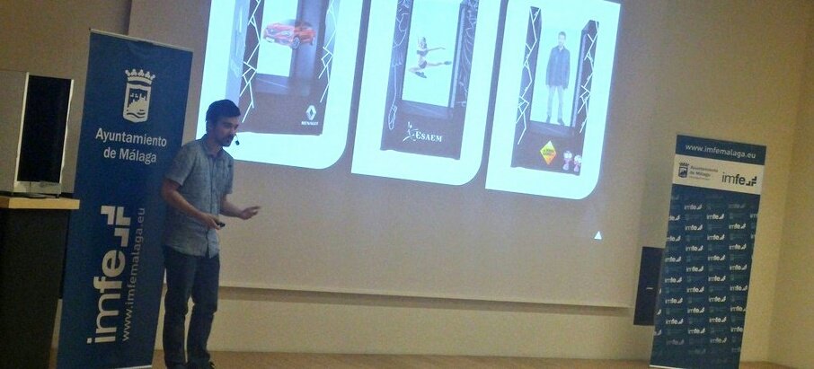 malagaimfe's tweet photo. @BackBlackES nos propone una nueva forma de ver con hologramas en #ProyectoTandem @malaga @marmartinrojo @cpompidoumalaga https://t.co/aO1eOGcHt4