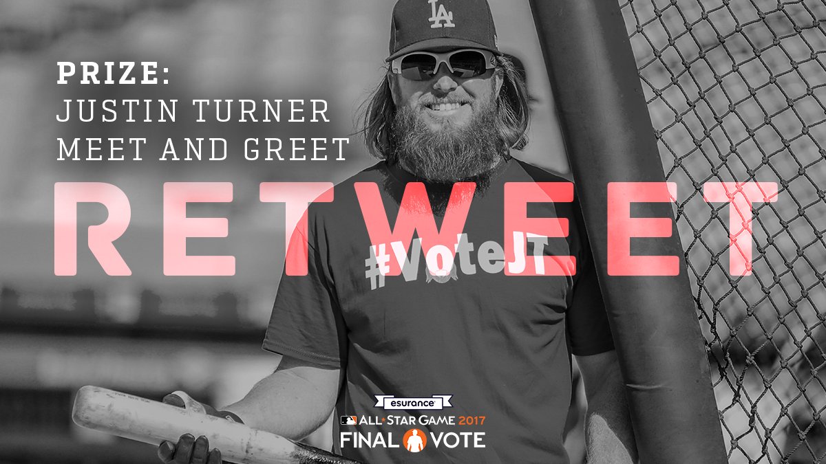 Dodgers's tweet photo. If this tweet gets 10K RT, you could win a meet and greet with @redturn2! RT to enter. #VoteJT #VoteMoose

Rules: https://t.co/JUTIVYTBOR https://t.co/aazZE0ncfE