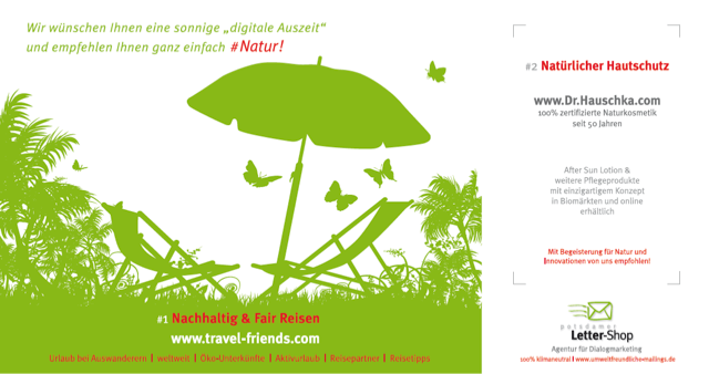 #Sommerferien 2017 Wir wünschen Ihnen eine s☼nnige digitale Auszeit &amp; empfehlen Ihnen ♡-lich #Natur > #Hauschka und travel-friends.com