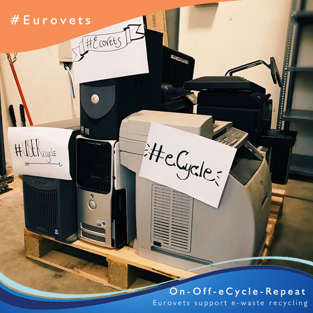 eurovetsworld's tweet photo. On. Off. #eCycle. Repeat. Transported our e-waste with #UberRecycle to Averda’s premises for #recycling
#Eurovets support e-waste recycling! https://t.co/GBLRV08Yh1