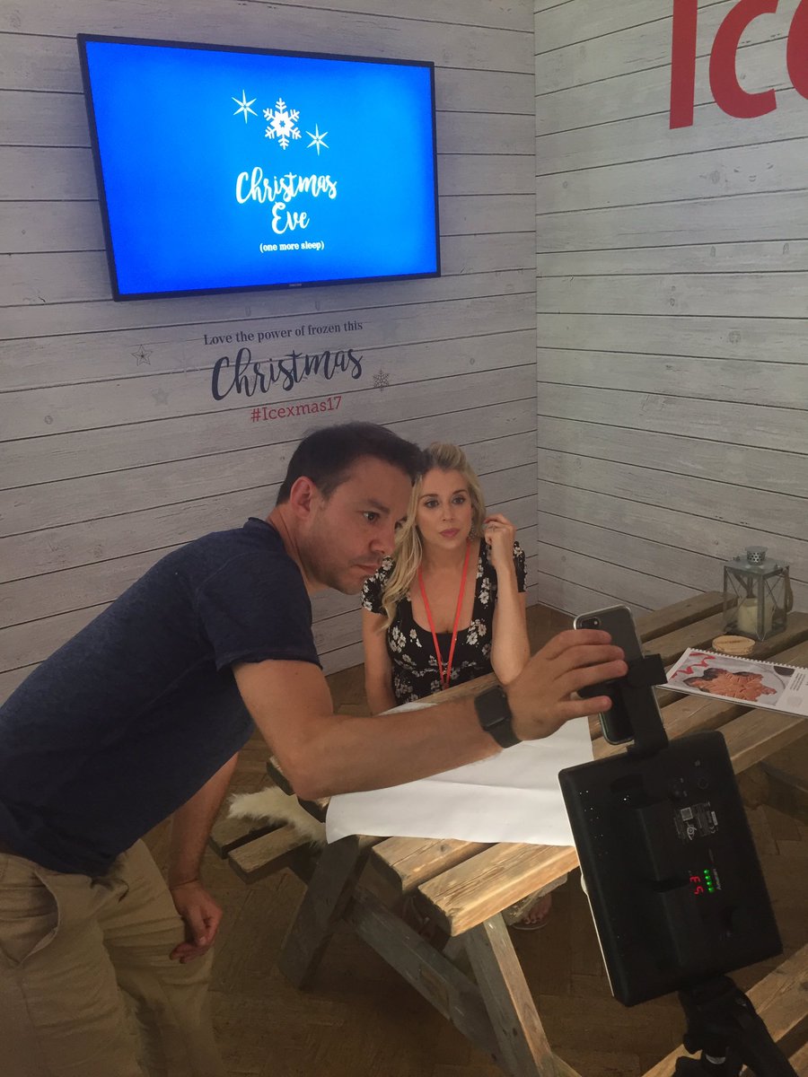 So <a href="/ChannelMum/">Channel Mum</a> are getting ready to go live at our #IceXmas17 event! Exciting...