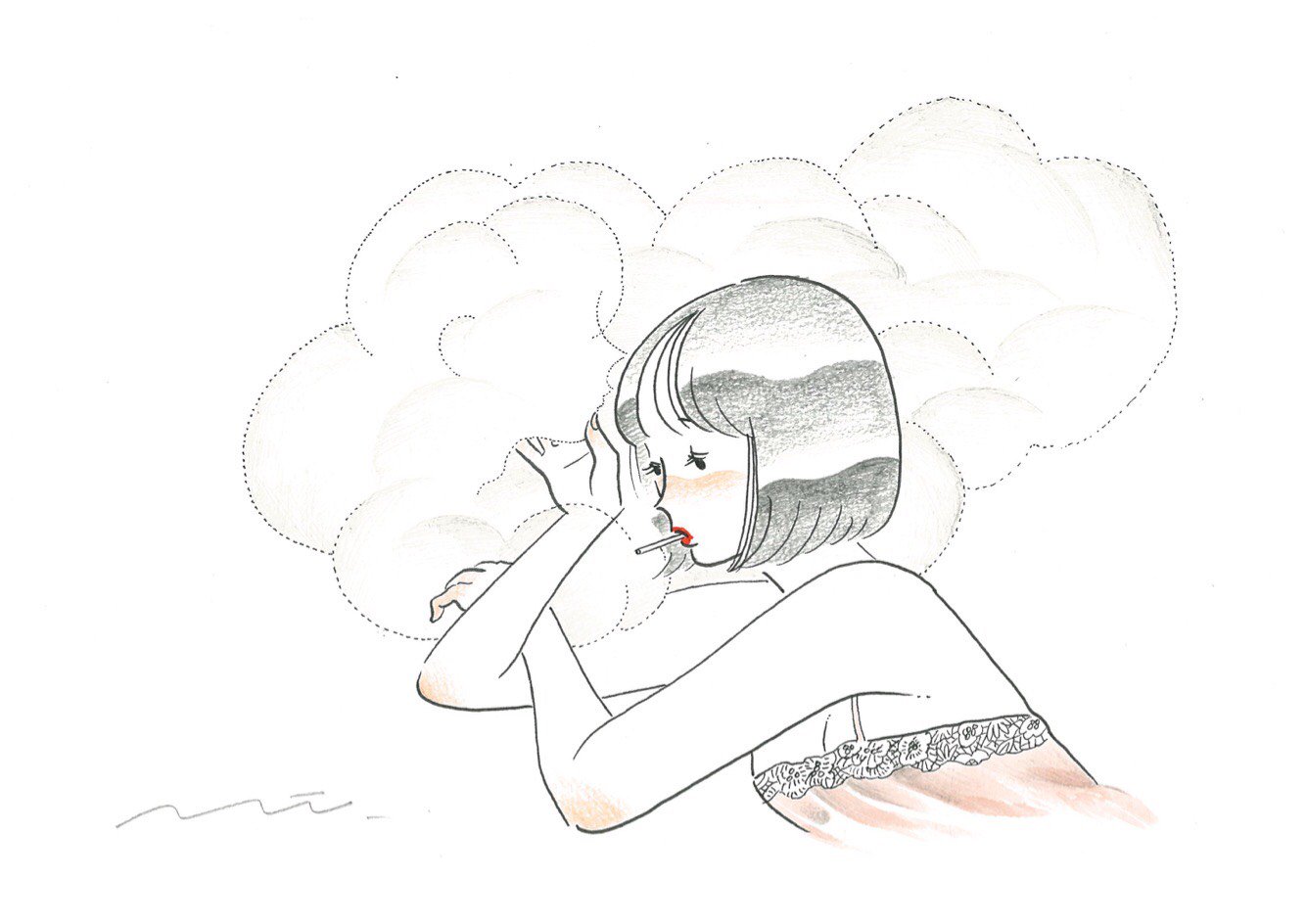 原画】たなかみさき 現代アート サイン有り - minik.hr