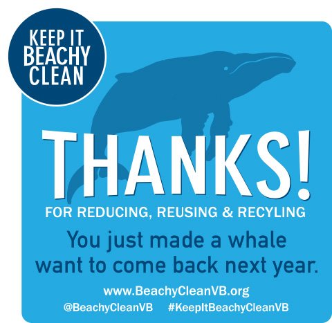 BeachyCleanVB's tweet photo. #Reduce, #Reuse, #Recycle! That's how you #KeepItBeachyCleanVB. @VAAquarium @VisitVaBch @LRNow @KeepVABeautiful #VirginiaBeach #CleanBeaches https://t.co/1z7FO181X7