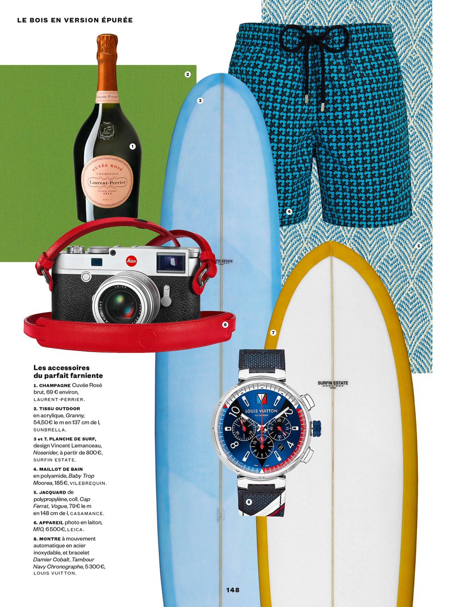 Nos planches de #surf dans la sélection du hors-série spécial #été <a href="/ADmagazinefr/">AD Magazine France</a> 🌴🌊 #noserider #longboard #hull