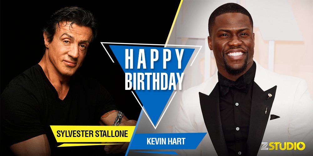 Zee Studio wishes Kevin Hart and Sylvester Stallone a very happy birthday! Send in your wishes! 