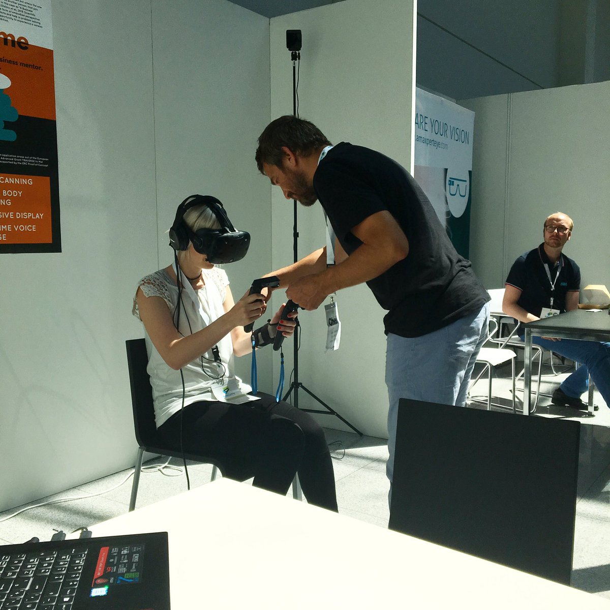 vbwrks's tweet photo. Come experience #embodiment in virtual reality at stand no.9 at @DigilityCGN #digility2017 #vbwrks #vr #experience #science https://t.co/P9NG8pqBx1