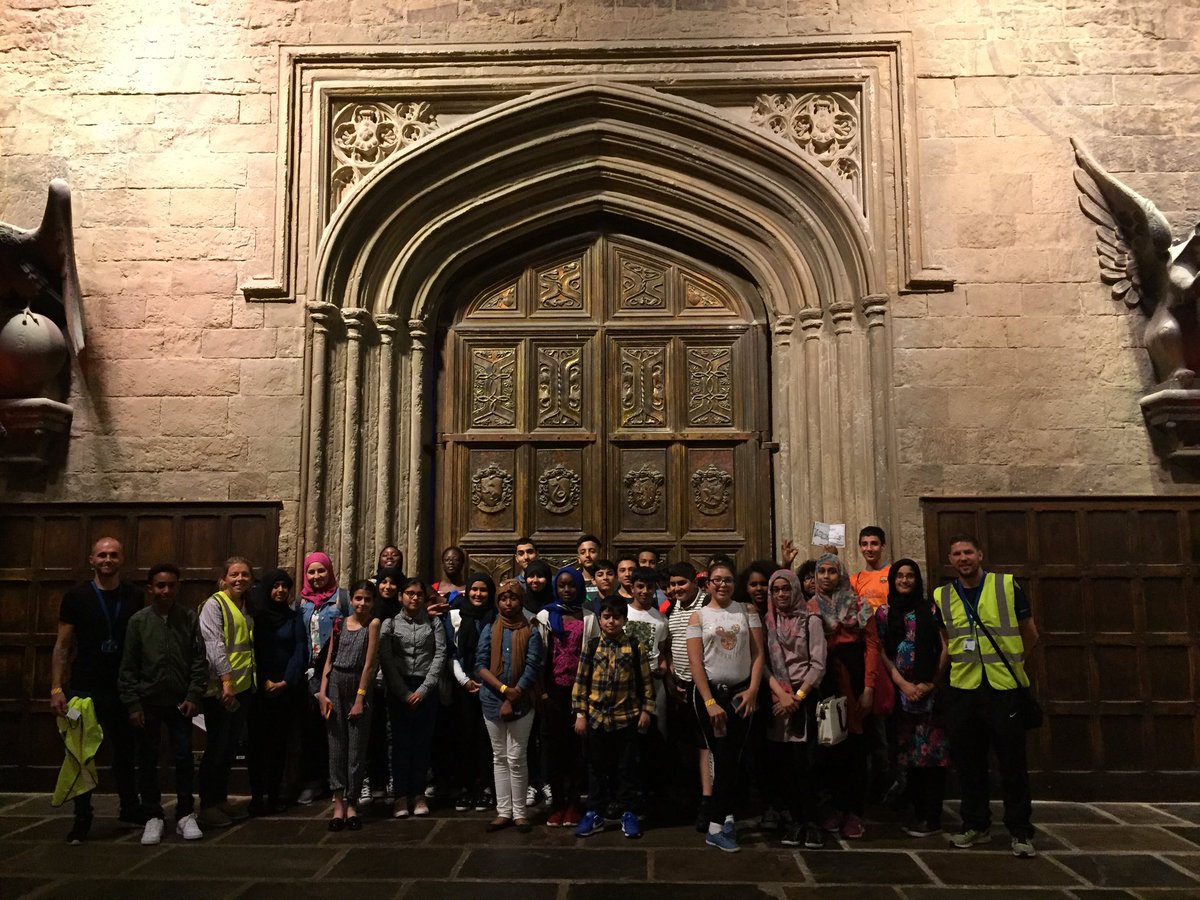 Mrs_J_C_Moore's tweet image. Waiting to be sorted in the Great Hall. @wbtourlondon @MA_Computing @McrAcademy