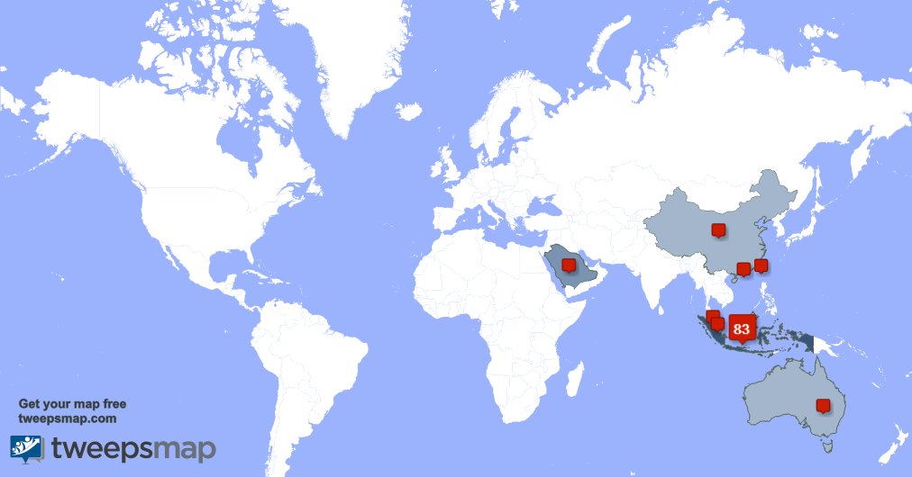 I have 1 new followers from Saudi Arabia last week. See tweepsmap.com/!Kadirsbmi