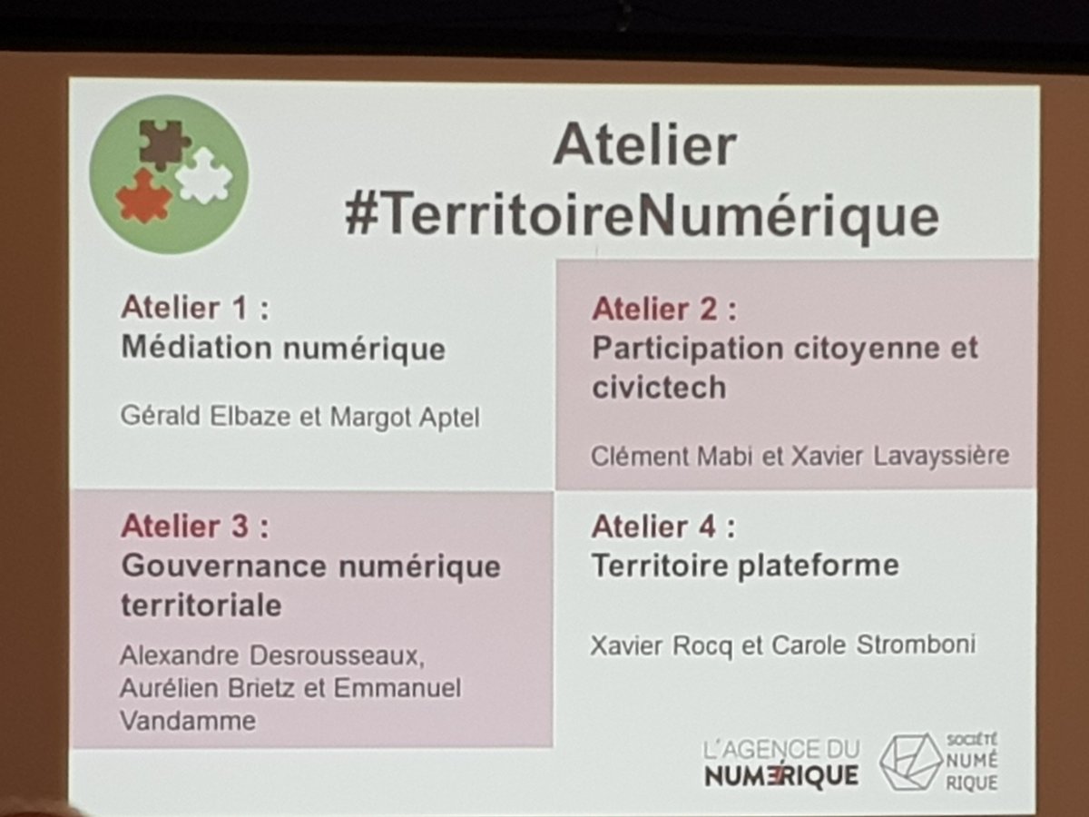 Lancement par @Mounir Mahjoubi des ateliers Société Numérique organisés par <a href="/AgenceNumerique/">Agence du Numérique</a> #TerritoireNumérique >> agencedunumerique.gouv.fr/programme-soci…