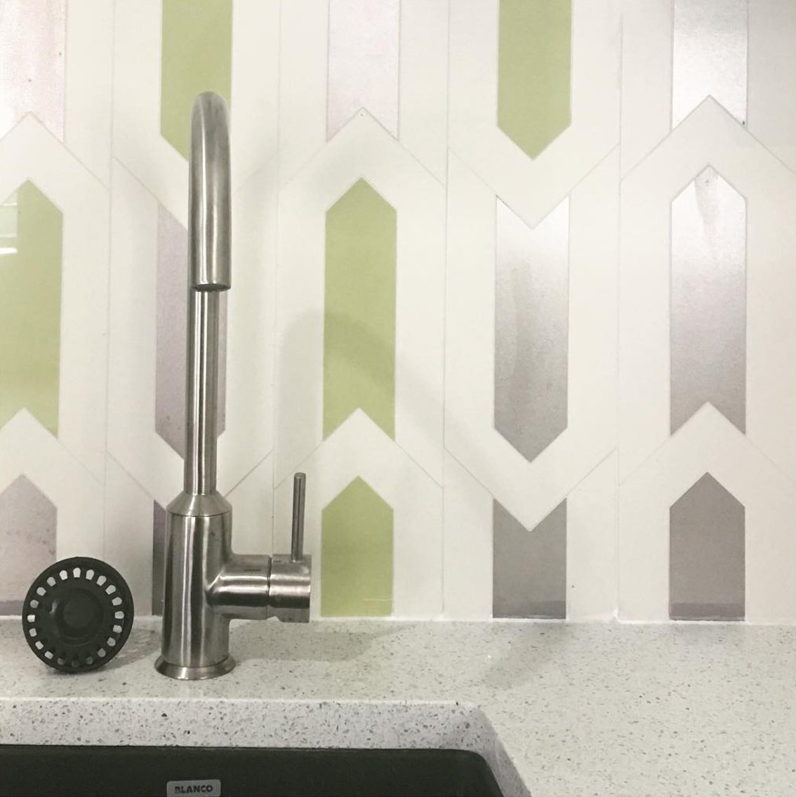 TrinityTile's tweet photo. A little more #green inspo from the @spartansurfaces new showroom 
#tiles #interiors #interiordesign #spartanshubonwells https://t.co/BaWbibtFJ0