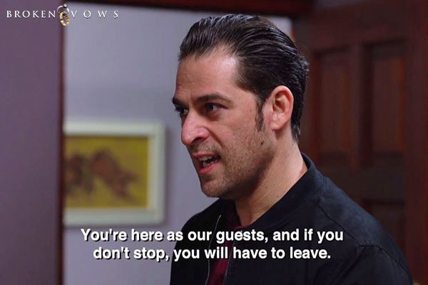 Chris finally puts his foot down. #BrokenVows, 8PM.