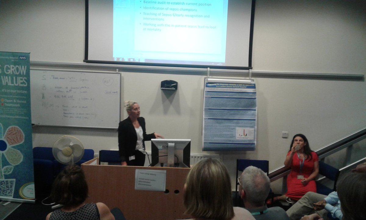 Hearing about improvements in ED identifying #sepsis #treatearly @NorthMidNHS <a href="/NorthMidSafety/">North Mid Safety</a> #NMHQI