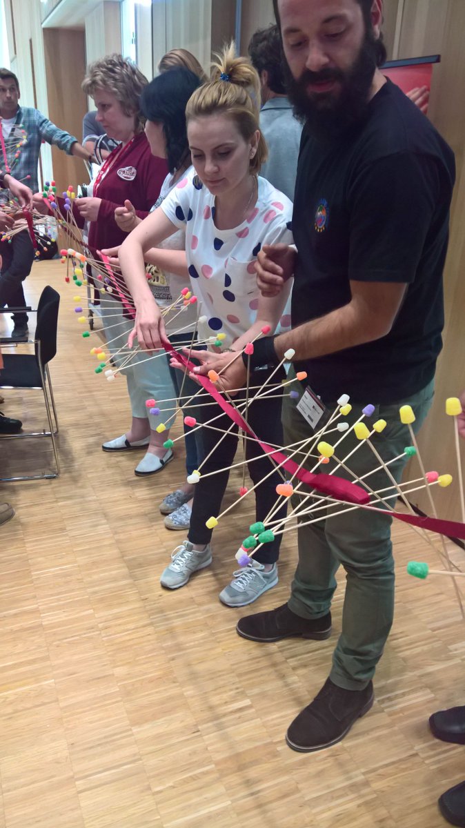 kpanton's tweet photo. Building the longest wave machine.... European STEM Summer School @Hacking_STEM #MicrosoftEDU https://t.co/KLGdCUN2q6
