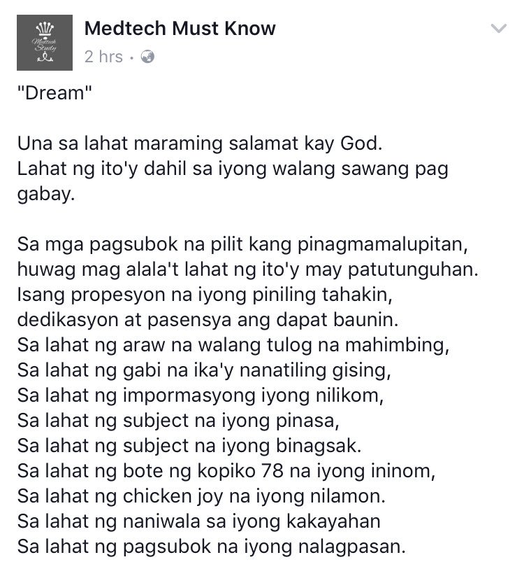 MedtechMustKnow's tweet image. The harder the battle, the sweeter the victory. #LabanMedtech 💉