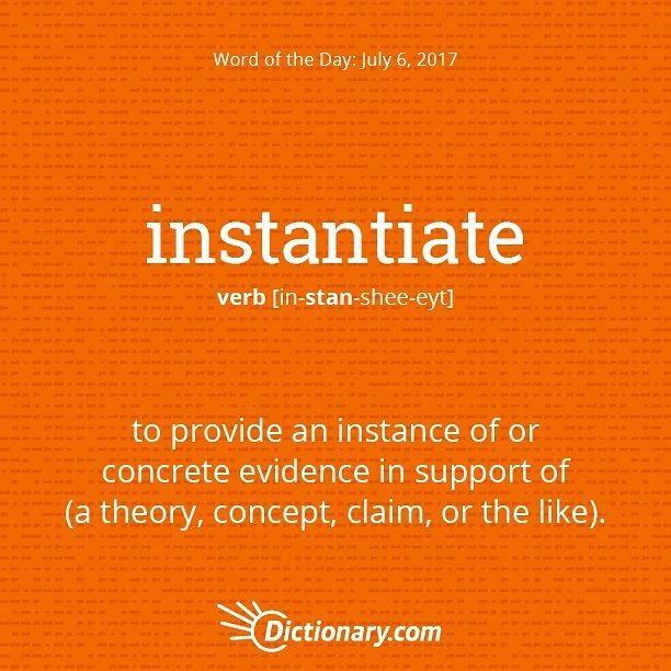 TryndaEAdair's tweet photo. #instantiate #WordOfTheDay by @dictionarycom #NerdsWhoLoveWords #LanguageLover #EnglishLanguage #English #words #WordsMatter #writerThings … https://t.co/UePZop51l2