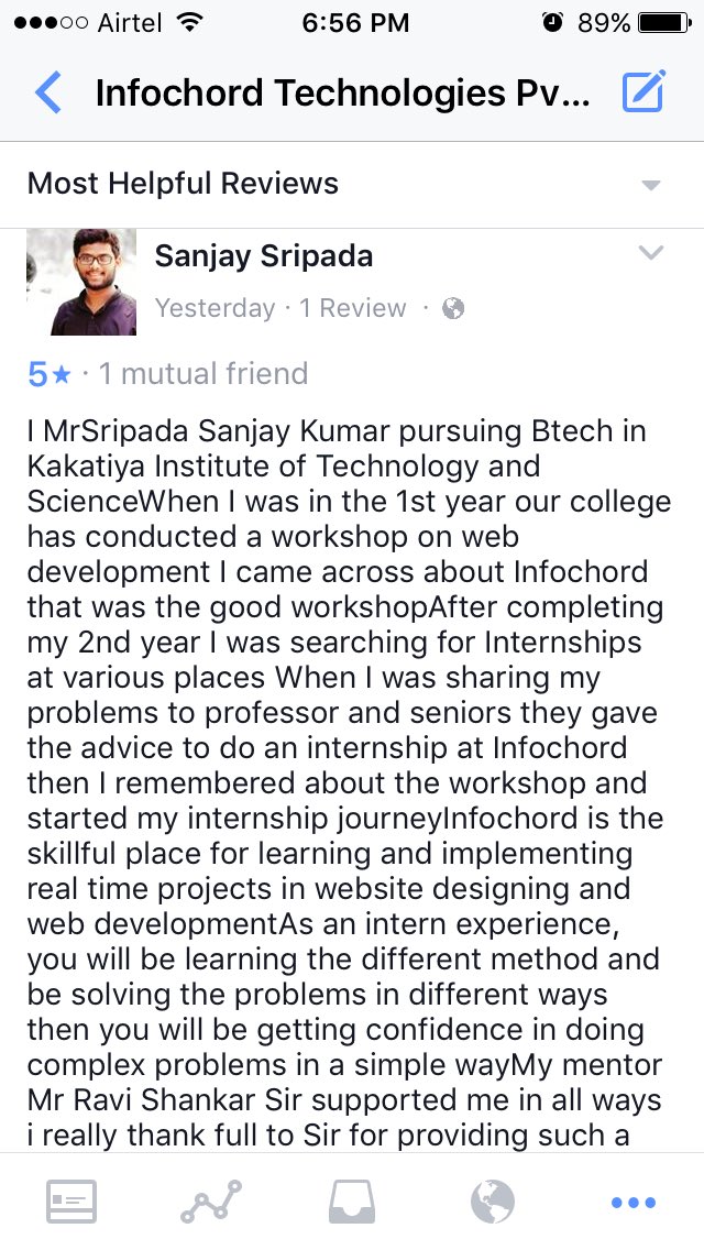 ravirajgir's tweet photo. Mr. #Sanjay B. Tech [IT] student from #KITSWarangle Successfully completed his one Month #internship at #infochord. #startup #webapp #Digit https://t.co/lqr8ZQbGm7