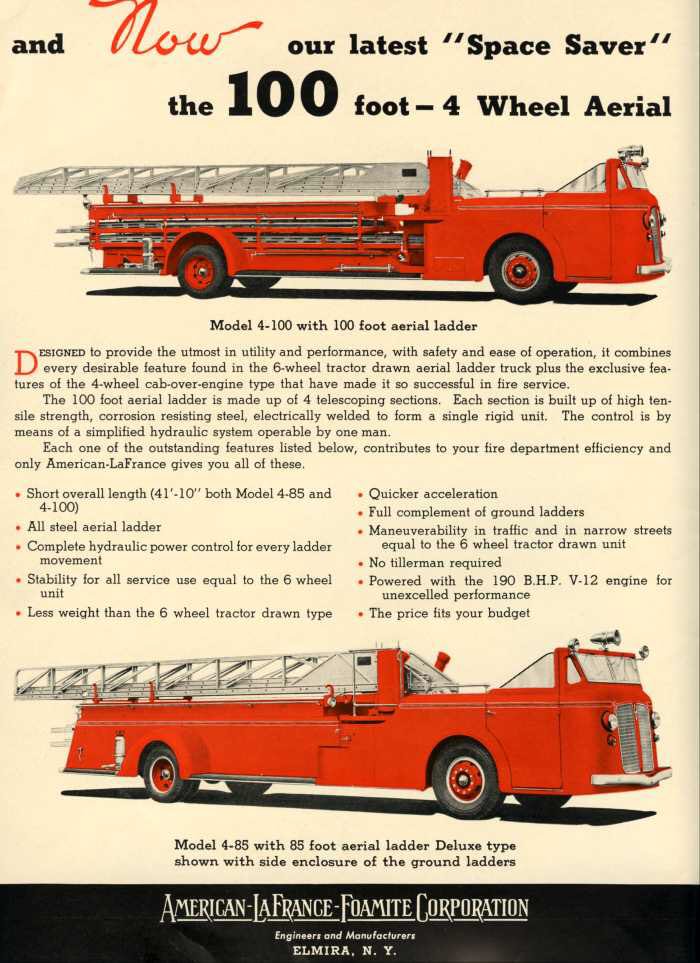 Billy Goldfeder Tbt Americanlafrance Jox Series Aerial Ladder Trucks 1938 1946 Were The 1st Cab Forward Rigs Made By Alf Looksarenteverything T Co Bixh3bw6bt