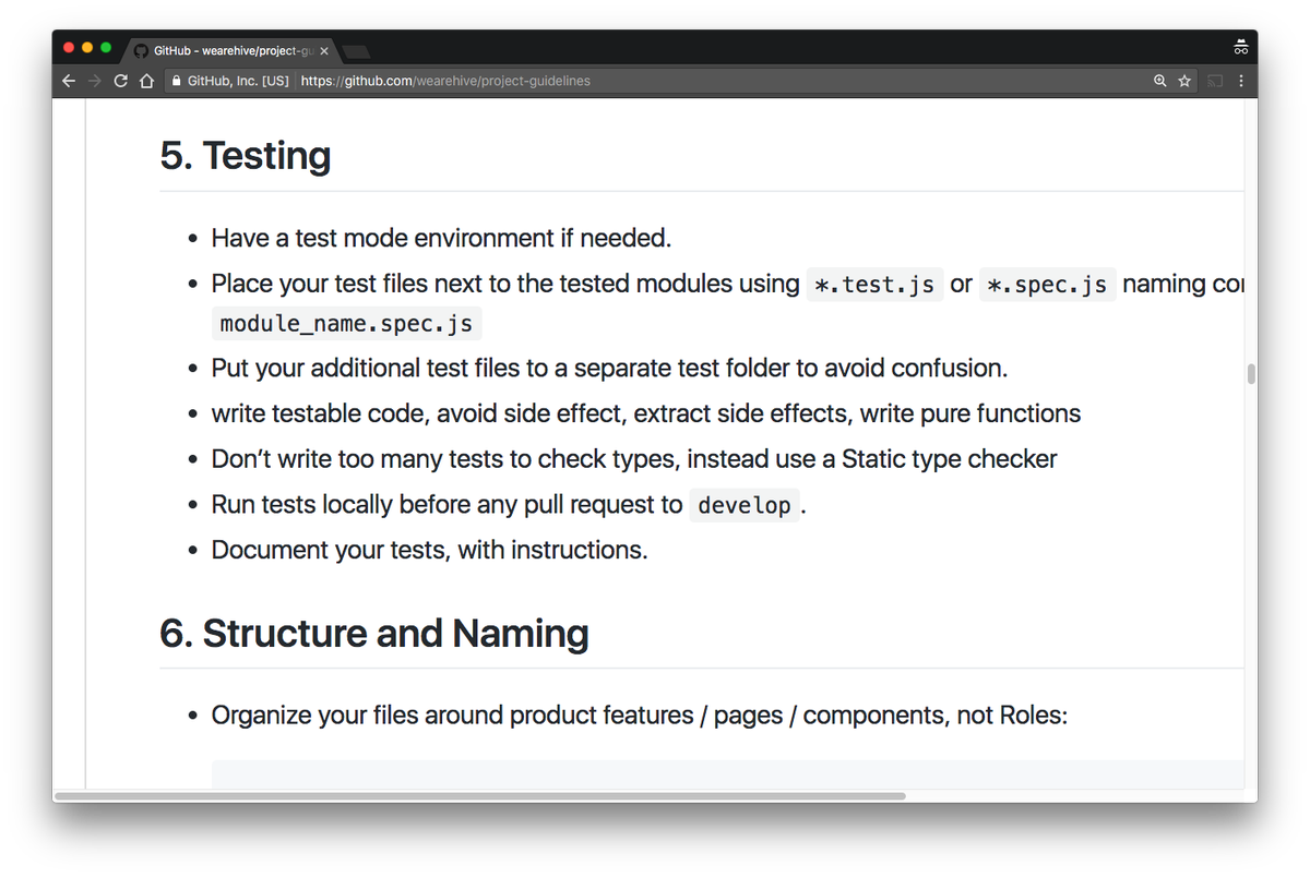 umaar's tweet photo. JavaScript Project Guidelines 📖  https://t.co/Z3D7PzMo2F - Best practices for JavaScript projects. Testing, naming, code style, Git &amp; more 👌 https://t.co/kME7K6ok5X