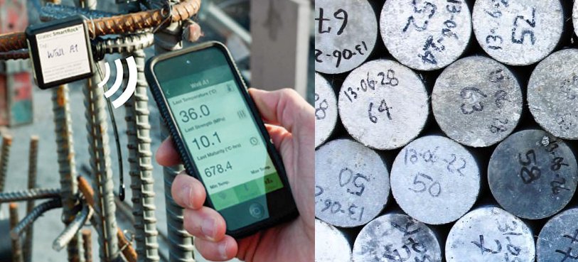 Ahorro de costos en el control de calidad del hormigón, en lugar de rotura de probetas, termocuplas y Martillo Smith goo.gl/RNvi6L