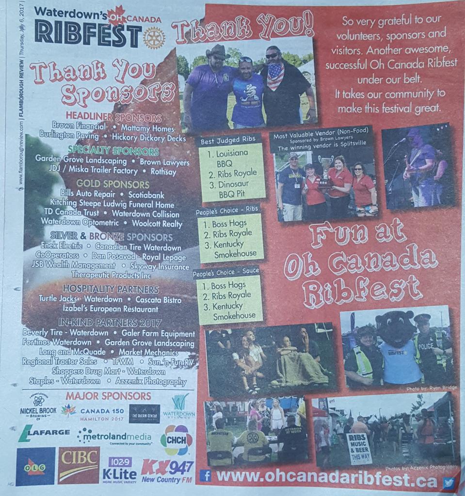 azzenixphoto's tweet photo. When six of your #eventphotograph are #published in the #newspaper.
#hamiltonphotographer #eventphotographer @FlamReview @OCanadaRibfest https://t.co/xuJRHByPqo
