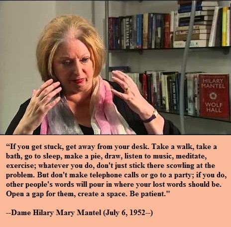 Happy birthday to two-time Booker Prize winner Hilary Mantel! 