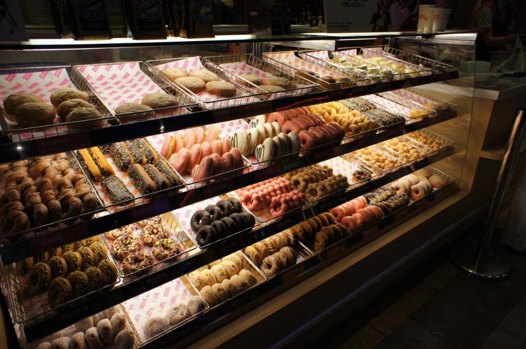 Dunkin Donuts doughnut selection