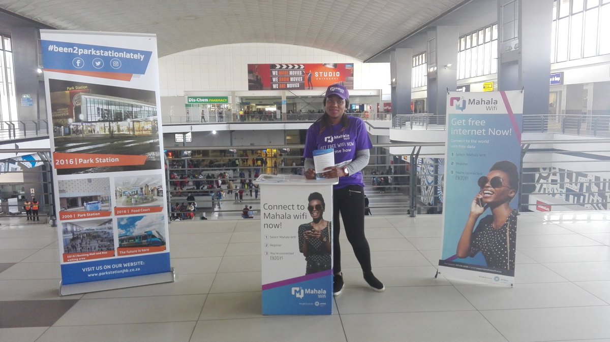 Ask how to Mahala Wi-Fi when you see them around Park Station.
#bee2parkstationlately