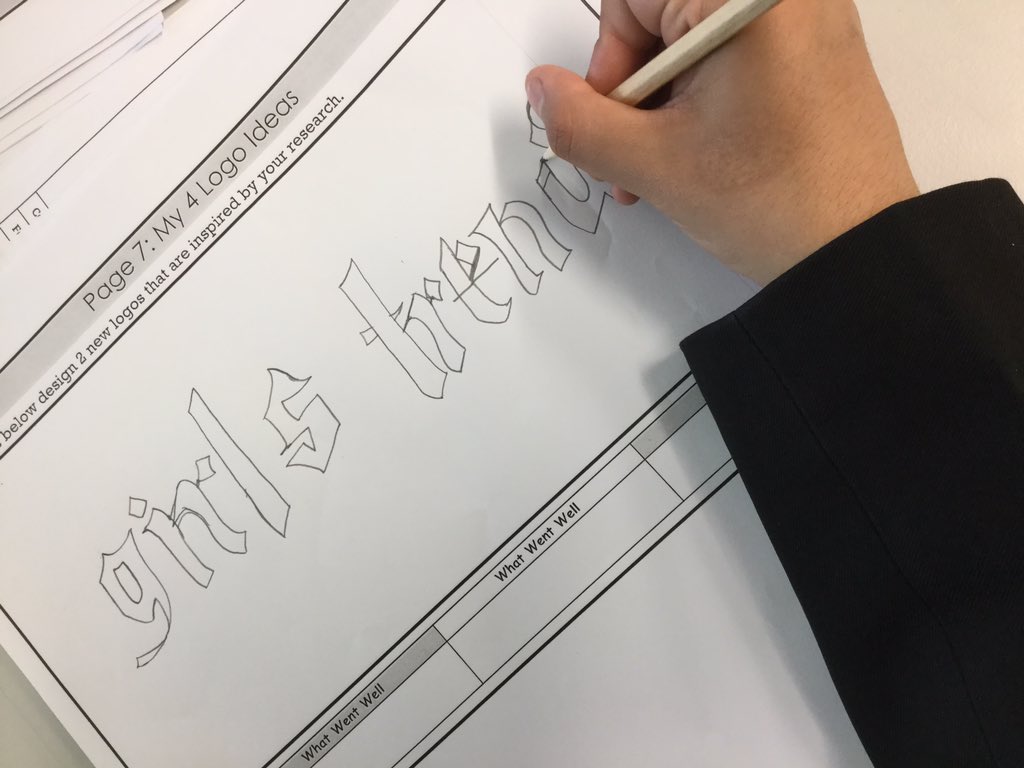 holyheaddt's tweet photo. Starting logo designs with Year 10 #typography #lettering #bubblewriting https://t.co/l3Zbj6Hr06