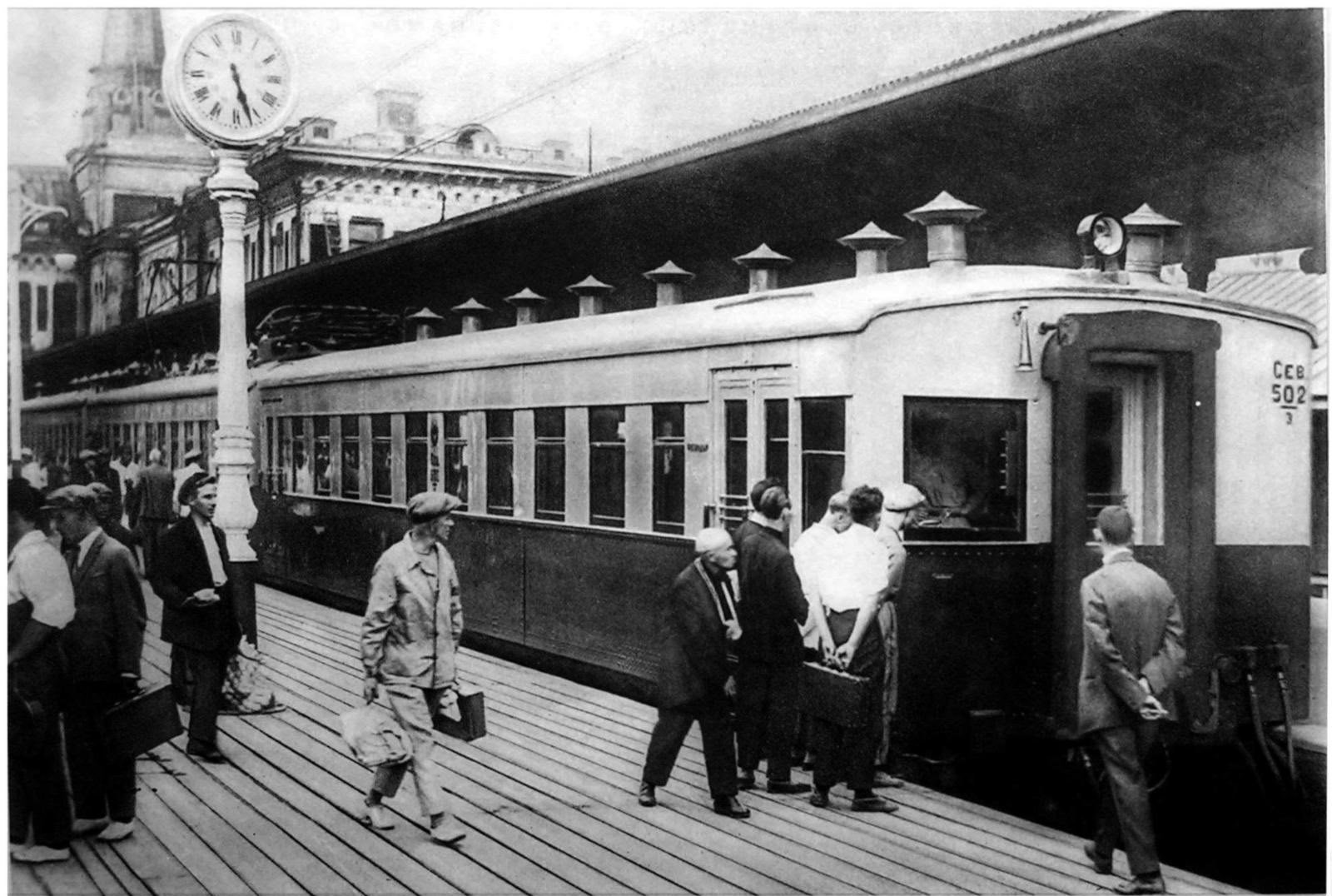 Первая электричка Москва Мытищи 1929